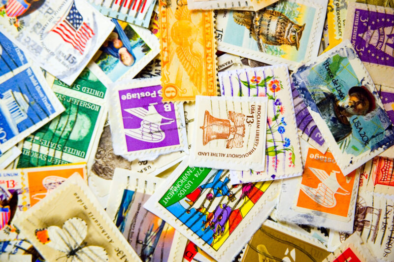 vintage postage stamps