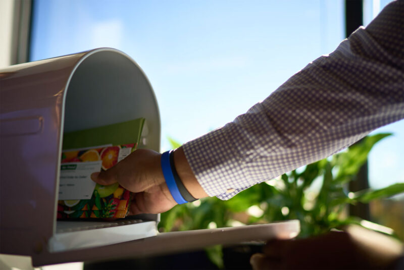 mailbox with letters