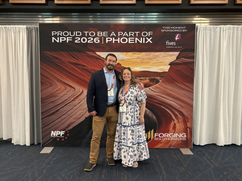 Carolyn Angelini and Alex Newell attend the 2026 National Postal Forum