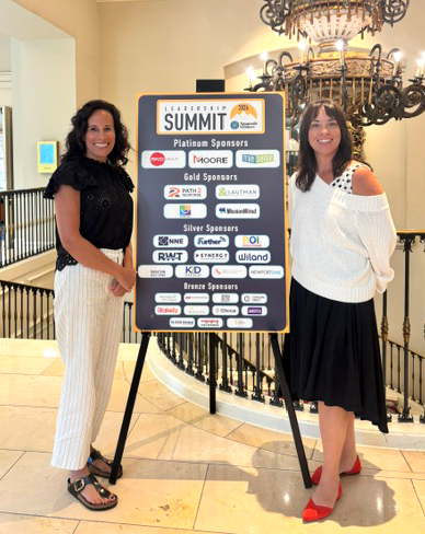 Meg Ferguson, CFRE, and Meredith Piemme at the TNPA Leadership Summit